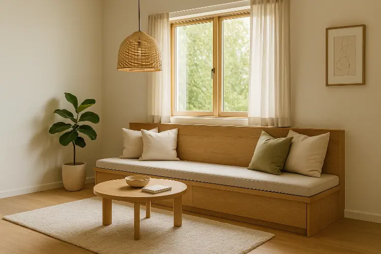 Bench Built-In Menyatu dengan Dinding