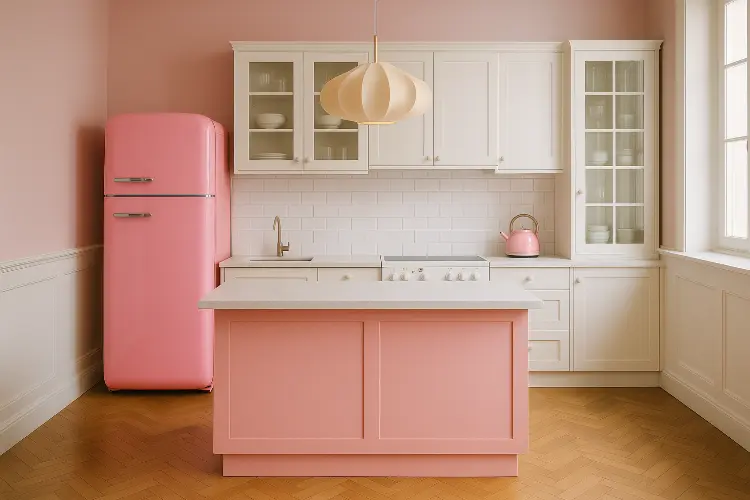 Dapur Pink Ceria ala Retro