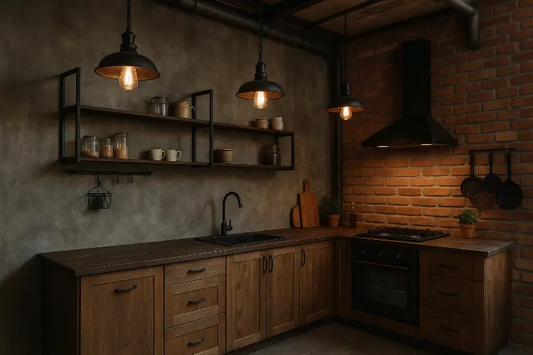 Dapur Sederhana Unik Tema Industrial