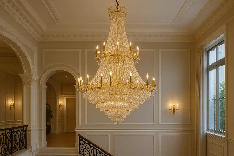 Lampu Gantung Kristal Klasik Megah