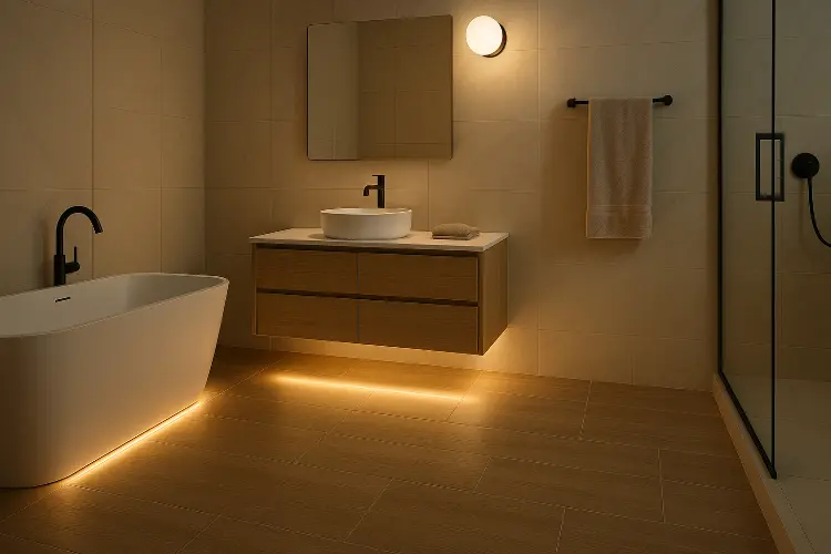 Lampu Strip di Area Bawah