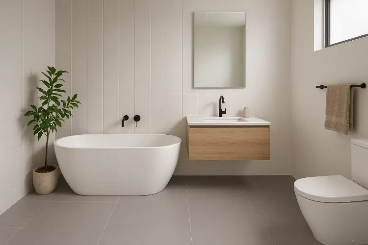 Lantai Kamar Mandi Matte - Minimalis dan Praktis