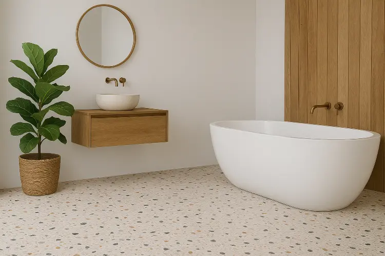 Lantai Kamar Mandi Teraso - Estetik dan Anti Selip